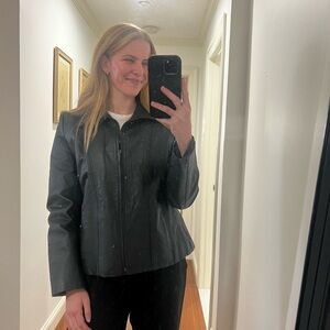 Vintage Black Leather Jacket